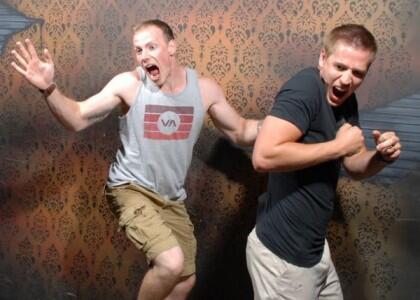 kocak,ekspresi orang bule ngeliat setan &#91;The Nightmares Fear Factory&#93;