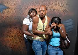 kocak,ekspresi orang bule ngeliat setan &#91;The Nightmares Fear Factory&#93;