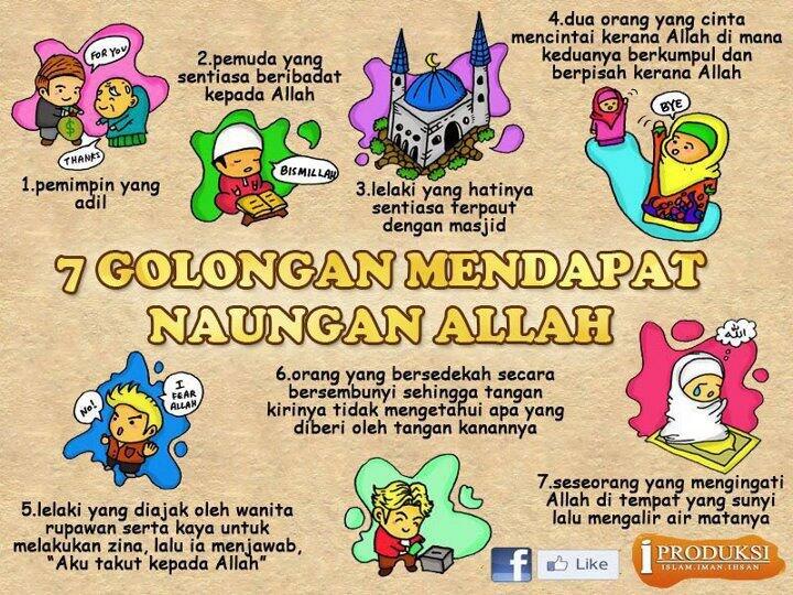 7 Golongan Mendapat Naungan Allah SWT (yang Muslim Monggo di cek)