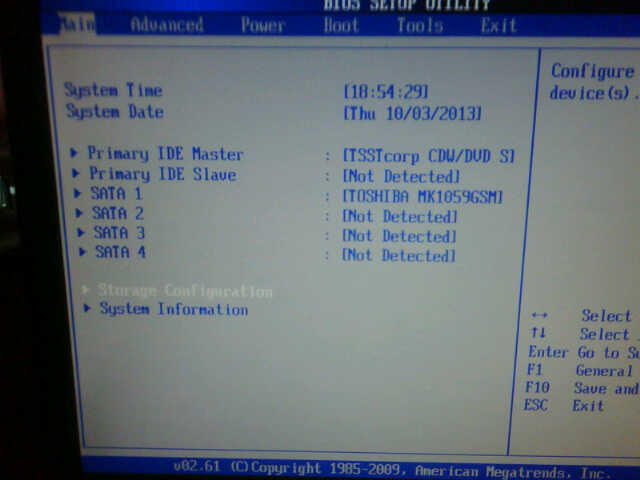 Hardisk TOSHIBA 2.5" 1TB Error.