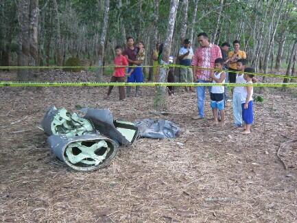 Tanki Hawk TNI-AU Jatuh di Pekanbaru