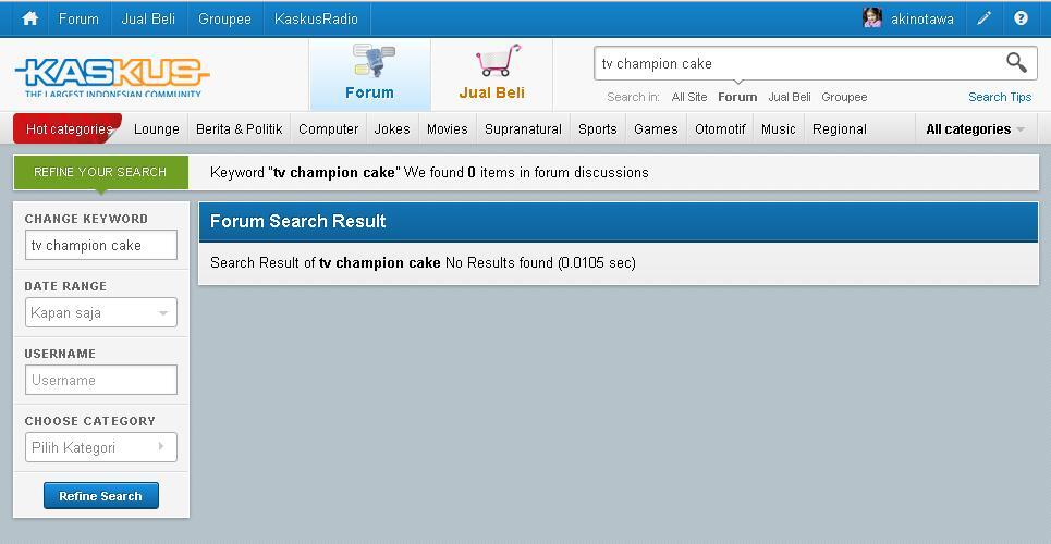 TV champion cake