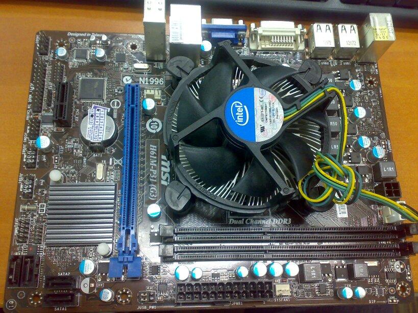 MSI H61 + INTEL I3 2100