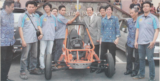 Inilah Mobil Listrik Hasil Karya Mahasiswa Teknik Mesin Unpas