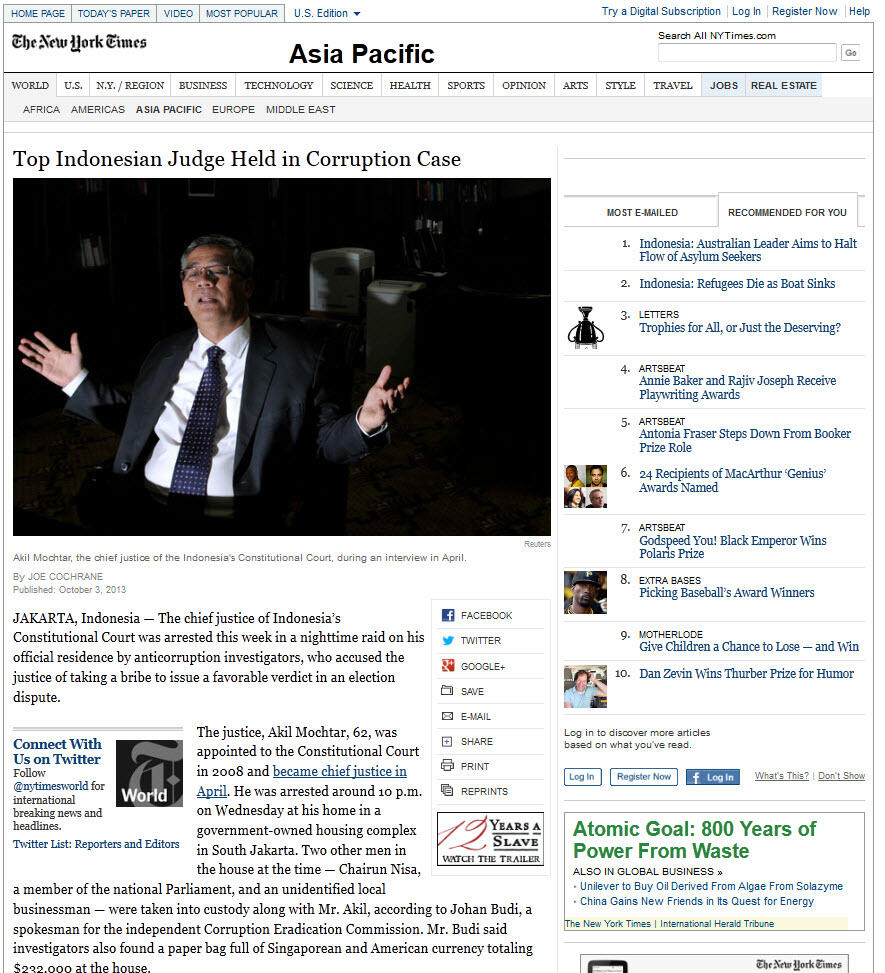 Selain Pakde Jokowi ada juga pejabat RI masuk New York Times..cek dimari Gan