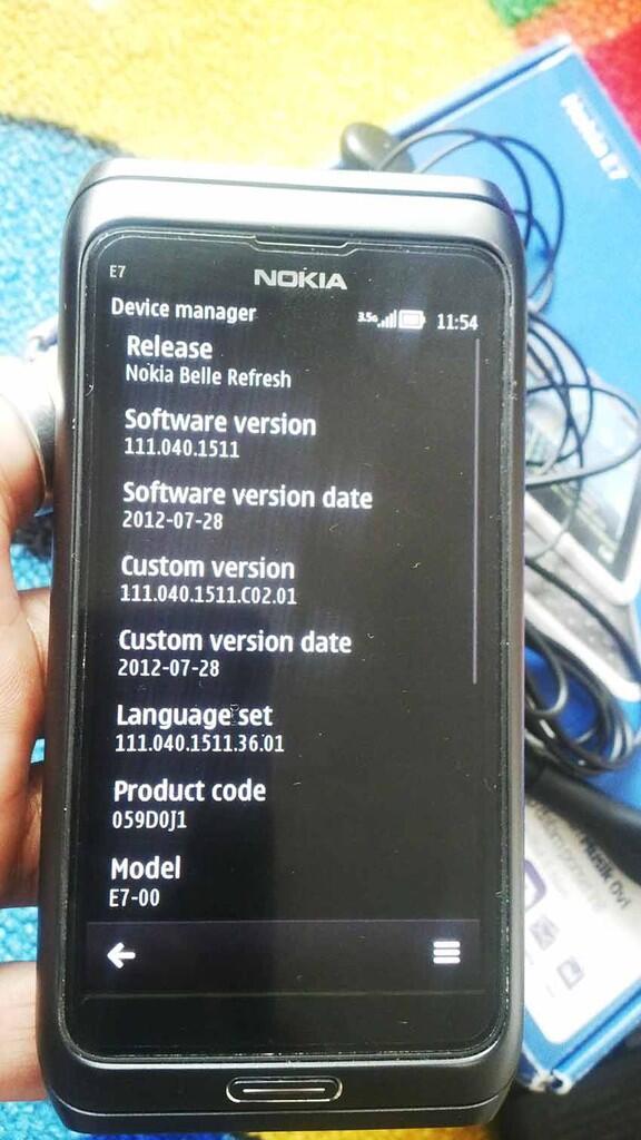 JUAL NOKIA E7 Dark Grey MULUS