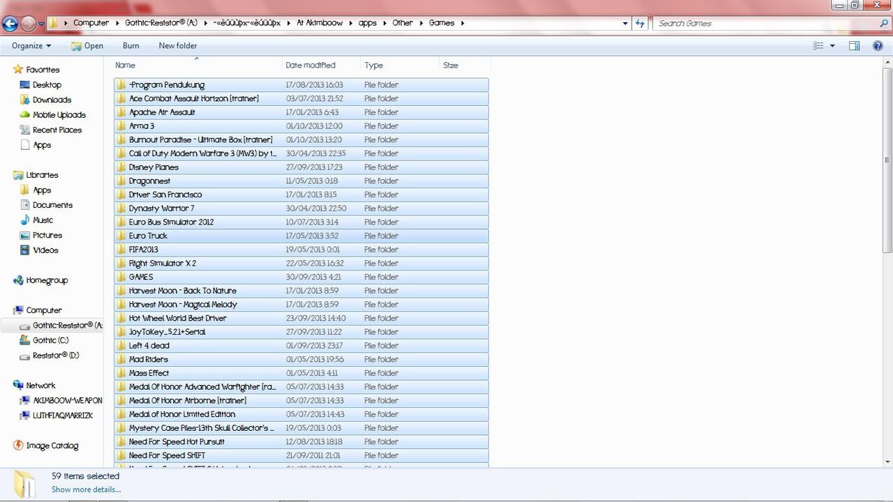 JASA ISI GAME PC, FILM HD, 3D, KONSER (COD KALIMALANG)