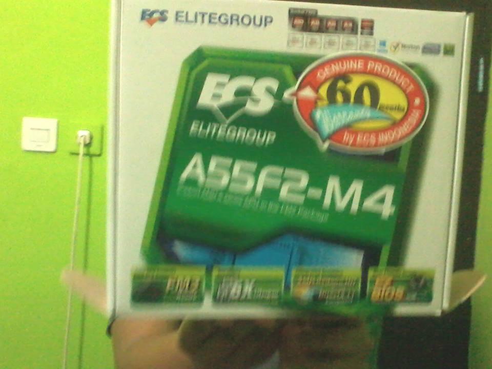 DI JUAL MOTHERBOARD ECS A55F2-M4 + Processor