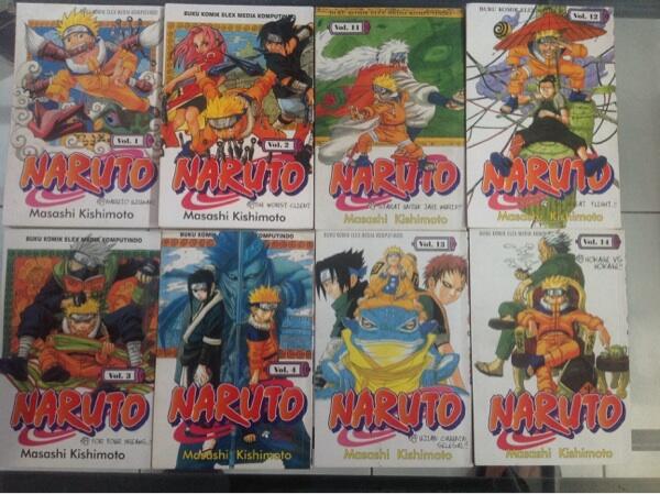 Komik naruto, one piece, yugioh, kungfu boy, hayate, digimon, midori's day etc