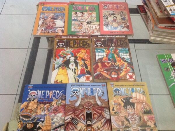 Komik naruto, one piece, yugioh, kungfu boy, hayate, digimon, midori's day etc