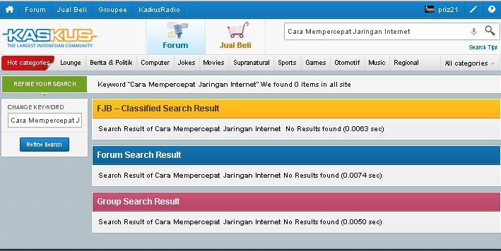 Cara Mempercepat Jaringan Internet&#91; Masuk GAN &#93;