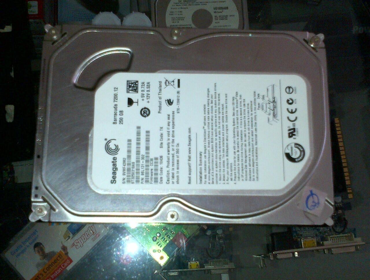 HArd disk segate 250 g sata