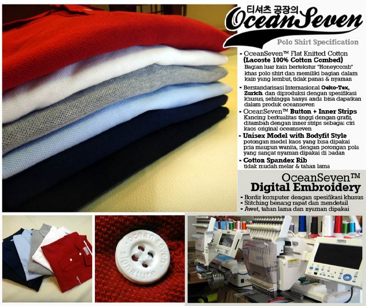 **READY STOCK** KAOS DISTRO ONLINE OCEAN SEVEN - KAOS, POLO, RAGLAN (PREMIUM QUALITY)