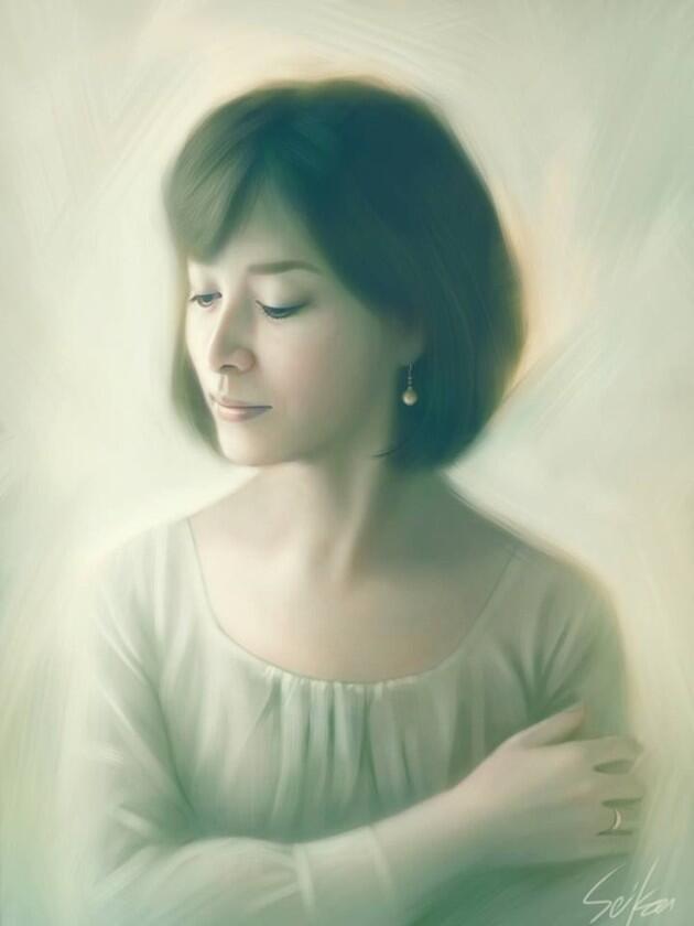 Foto Galeri Lukisan dengan Media iPad