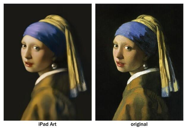 Foto Galeri Lukisan dengan Media iPad