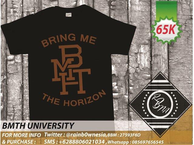 **READY STOCK dan PO (no kuota) KAOS BAND ( BMTH,PARAMORE,ADTR,DAN MSH BNYK LG)**