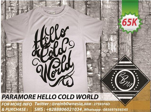 **READY STOCK dan PO (no kuota) KAOS BAND ( BMTH,PARAMORE,ADTR,DAN MSH BNYK LG)**
