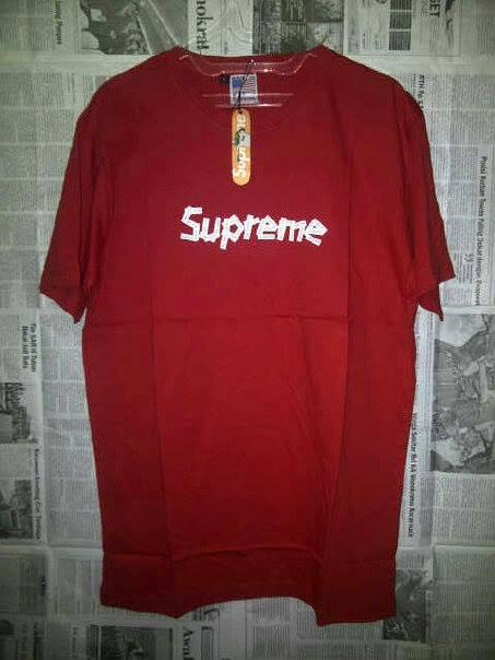 Kaos (Grade ORI) DC VANS HURLEY RIPCULR QUICKSILVER SUPREME