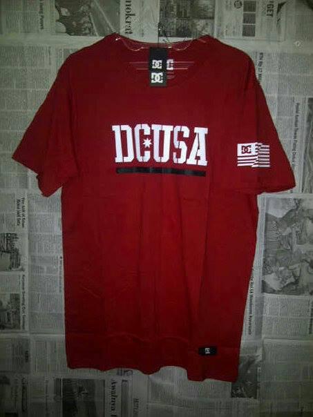 Kaos (Grade ORI) DC VANS HURLEY RIPCULR QUICKSILVER SUPREME