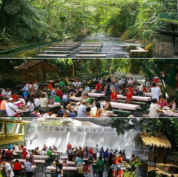 Amazing...!!! Restoran Unik Dibawah Air Terjun.