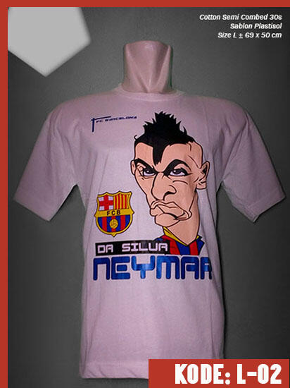 KAOS KARIKATUR PEMAIN BOLA