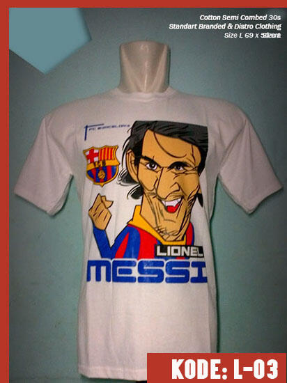 KAOS KARIKATUR PEMAIN BOLA