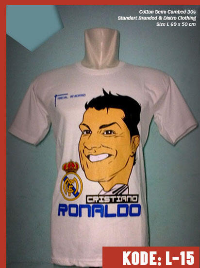 KAOS KARIKATUR PEMAIN BOLA
