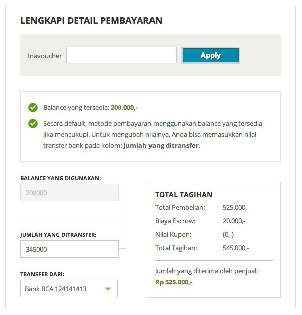 Cara Melakukan Pembayaran Menggunakan Jasa Escrow Inapay