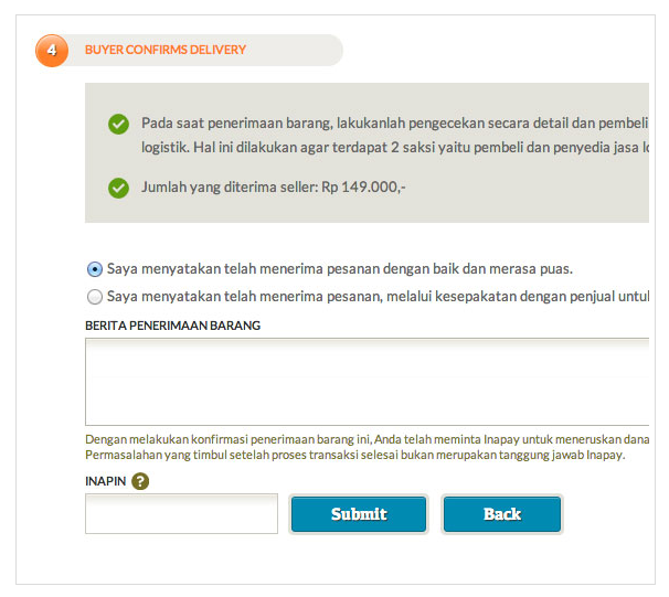 Cara Melakukan Pembayaran Menggunakan Jasa Escrow Inapay