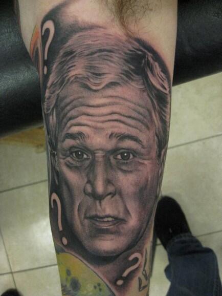 8 tattoo Wajah Presiden Amerika Serikat pada Tubuh Manusia