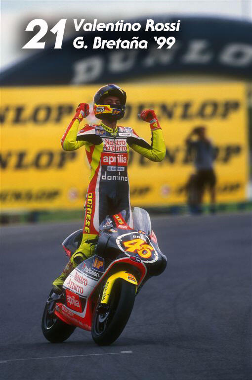 Memorabilia Deretan Kemenangan VALENTINO ROSSI #46 Selama Karirnya di MOTOGP