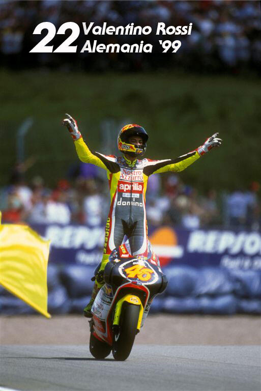 Memorabilia Deretan Kemenangan VALENTINO ROSSI #46 Selama Karirnya di MOTOGP