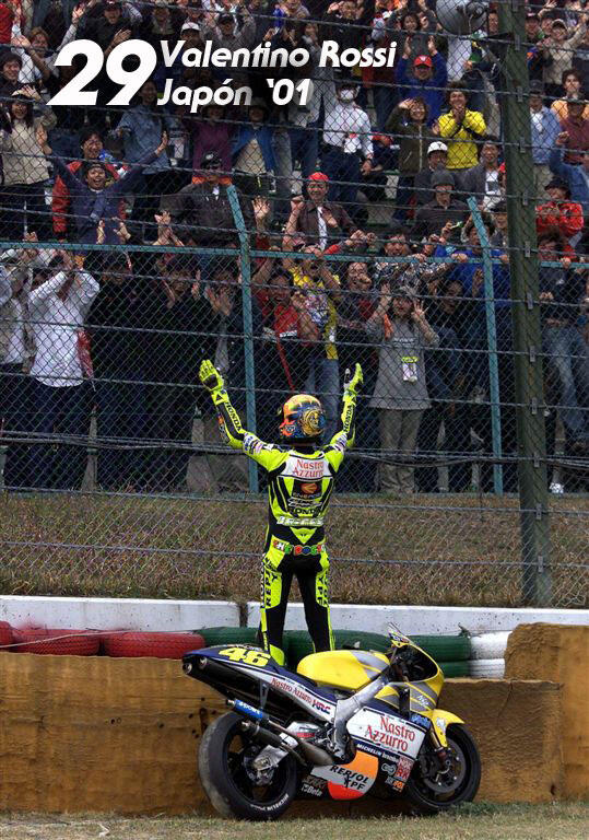 Memorabilia Deretan Kemenangan VALENTINO ROSSI #46 Selama Karirnya di MOTOGP