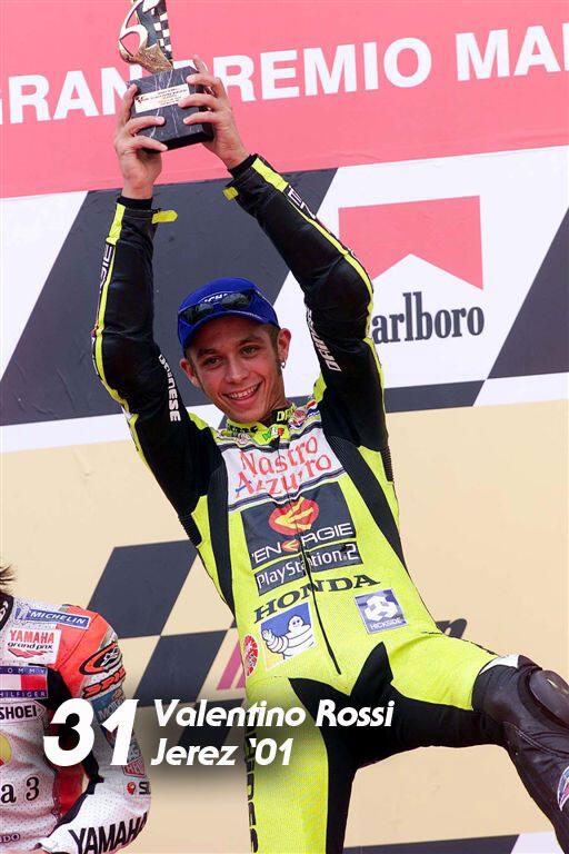 Memorabilia Deretan Kemenangan VALENTINO ROSSI #46 Selama Karirnya di MOTOGP