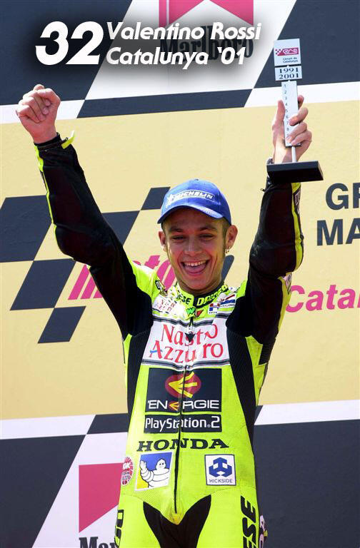 Memorabilia Deretan Kemenangan VALENTINO ROSSI #46 Selama Karirnya di MOTOGP