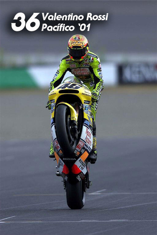 Memorabilia Deretan Kemenangan VALENTINO ROSSI #46 Selama Karirnya di MOTOGP