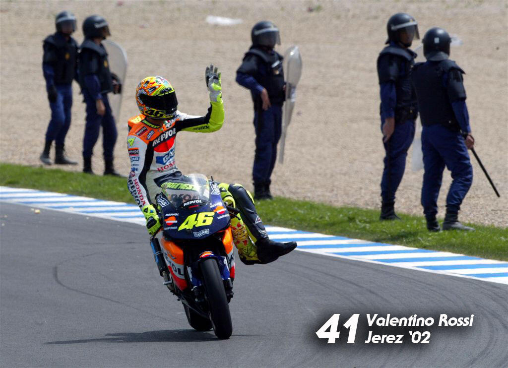 Memorabilia Deretan Kemenangan VALENTINO ROSSI #46 Selama Karirnya di MOTOGP
