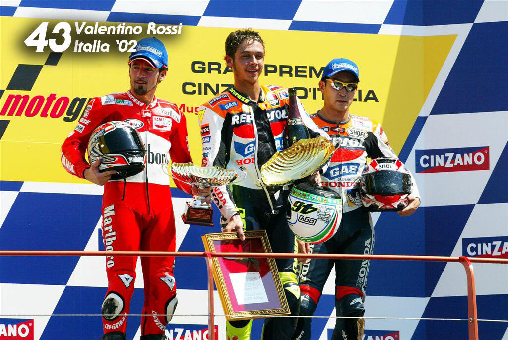 Memorabilia Deretan Kemenangan VALENTINO ROSSI #46 Selama Karirnya di MOTOGP