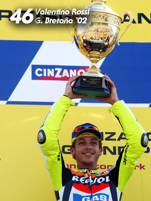 Memorabilia Deretan Kemenangan VALENTINO ROSSI #46 Selama Karirnya di MOTOGP