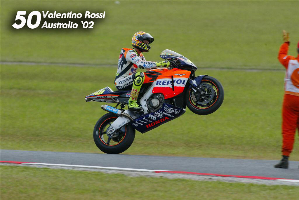 Memorabilia Deretan Kemenangan VALENTINO ROSSI #46 Selama Karirnya di MOTOGP