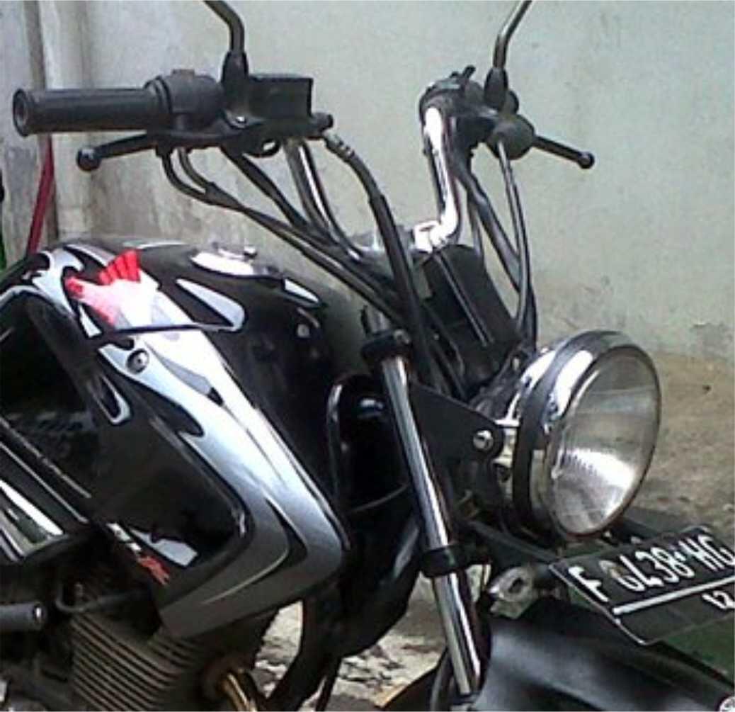 Terjual Breket Lampu Pesek Tiger Megapro Scorpio Vixion Byson