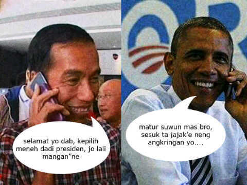 Percakapan JOKOWI dan OBAMA !!