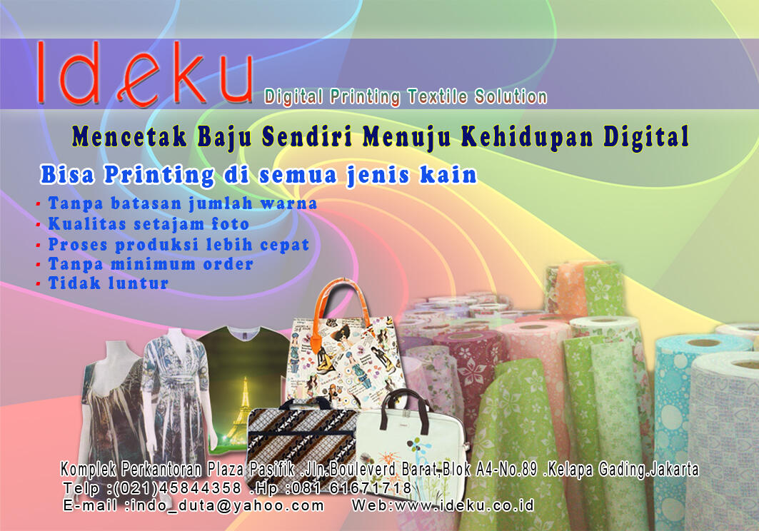Jasa Printing Digital Untuk Kemeja, Kaos Polo, Shirt
