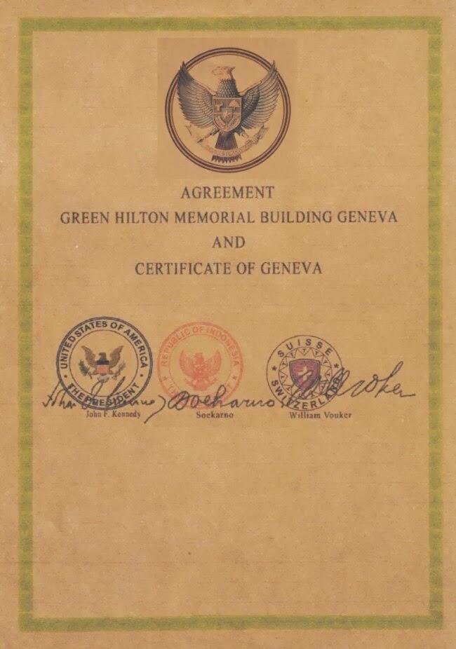 "The Green Hilton Memorial Agreement" di Geneva pada 14 November 1963