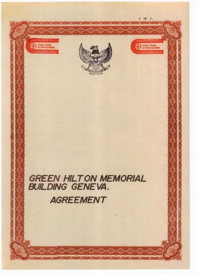 "The Green Hilton Memorial Agreement" di Geneva pada 14 November 1963