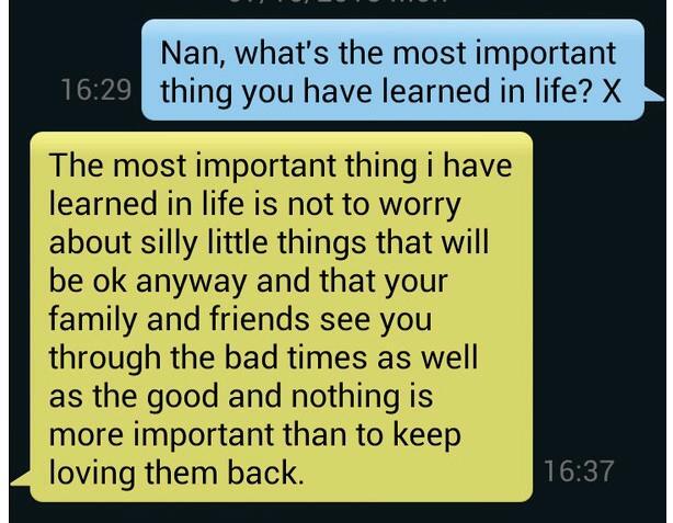 What's the most important thing you learned in life [tunjukan versi agan]