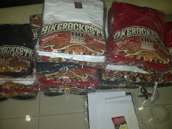 Ready Stock t-shirt Biker Bike Week HDCI Bandung 2013.