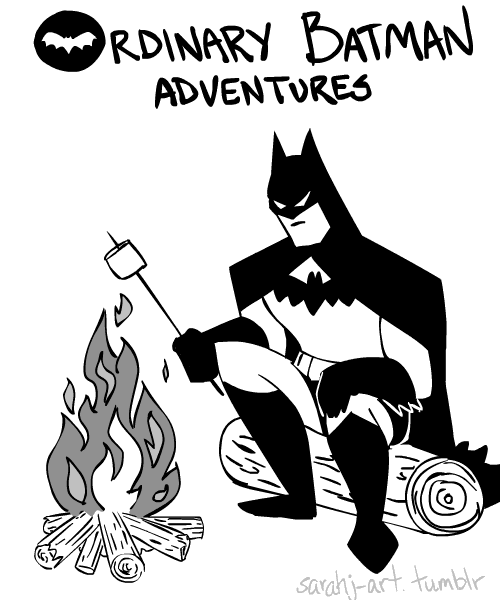 Hal yg dilakukan Batman Ketika Dia Tidak Memerangi Kejahatan &#91;gif animation&#93;