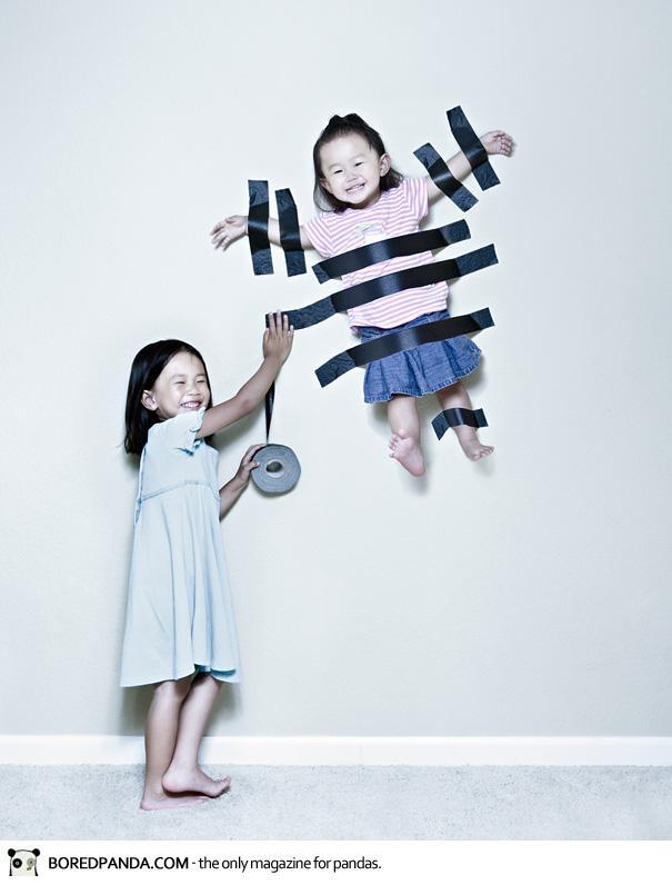 Foto kreatif sang ayah untuk putrinya