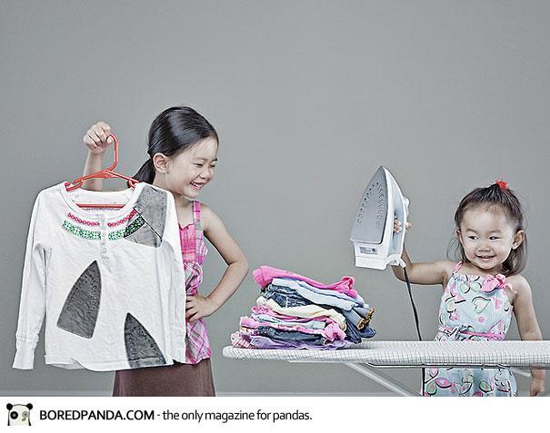 Foto kreatif sang ayah untuk putrinya